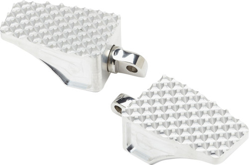 LA CHOPPERS County Line Billet Foot Pegs - Rear - Raw [LAP10002]