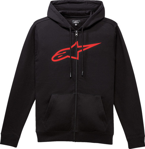 ALPINESTARS Ageless II Zip Hoodie - Black/Red - 2XL [10385305210302X]
