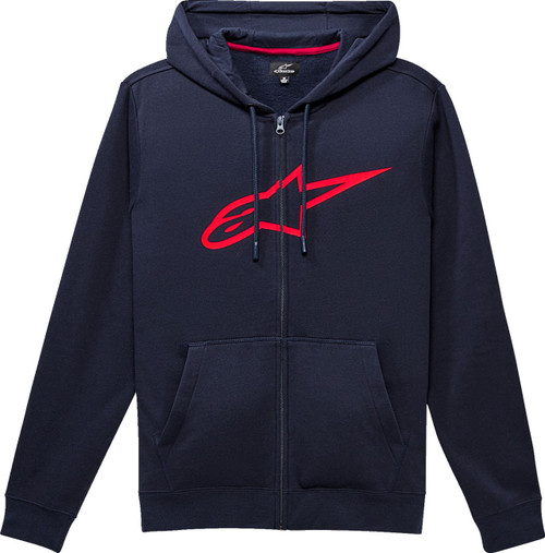 ALPINESTARS Ageless II Zip Hoodie - Navy/Red - XL [1038530527030XL]