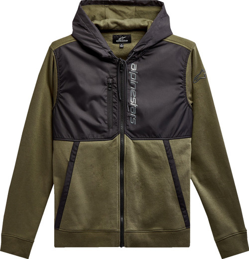 ALPINESTARS Aligned Zip Hoodie - Military/Black - XL [1213510006910XL]
