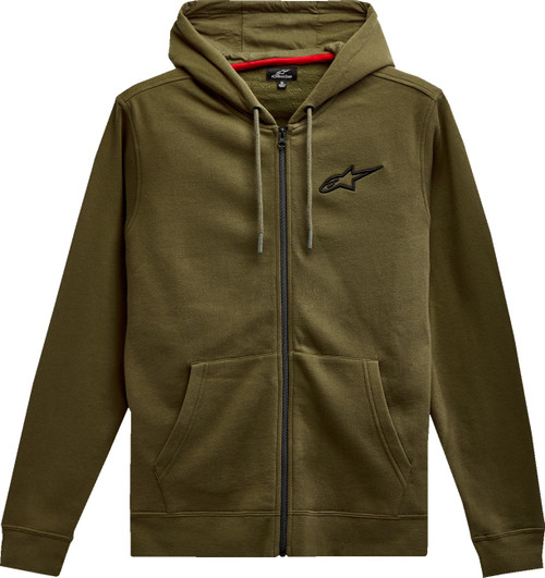 ALPINESTARS Ageless Zip Hoodie - Military/Black - Medium [1212536006910M]