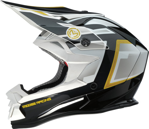 Moose Offroad MR3 Helmet - F.A.F. - White/Black/Gold - XL [01108931]