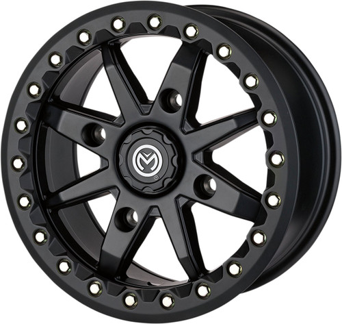 Moose Offroad Wheel - 544X Beadlock - Front/Rear - Black - 14x7 - 4/136 - 5+2 [544BL147136SB54]