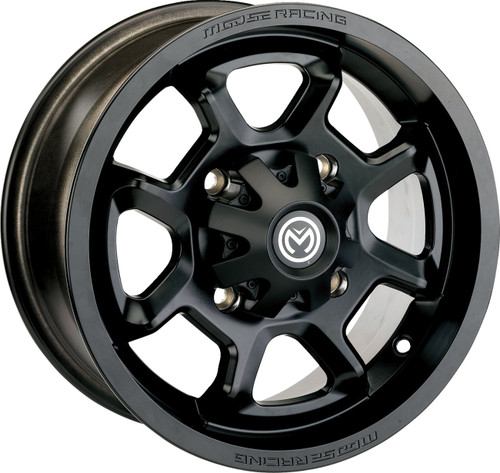 Moose Offroad Wheel - 415X - Rear - Black - 12x8 - 4/110 - 4+4 [415MO128110MB4]