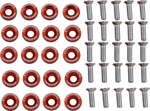 Moose Offroad Fender Washer Kit - Silver [1001014PU]