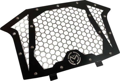 Moose Offroad Front Grille - Black - Polaris - RZR '19-'23 [1001378PU]