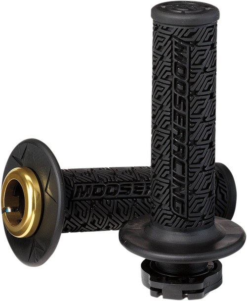Moose Offroad 36 Series Lock-On Grips - Red/Gold [B36MRRD]