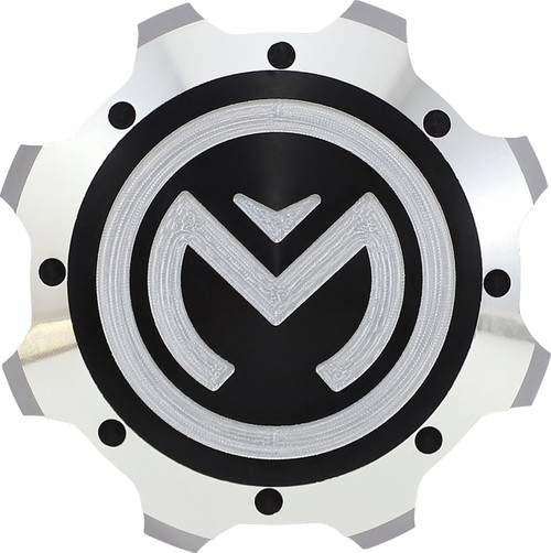 Moose Offroad Gas Cap - Silver/Black - Polaris [1004108PU]