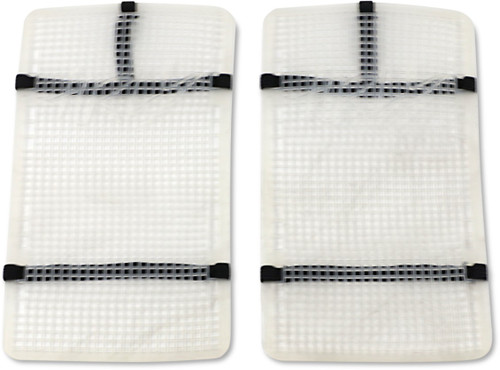 Moose Offroad Mud Radiator Cover - White - Suzuki [HPRMUDRMZ2504TM]
