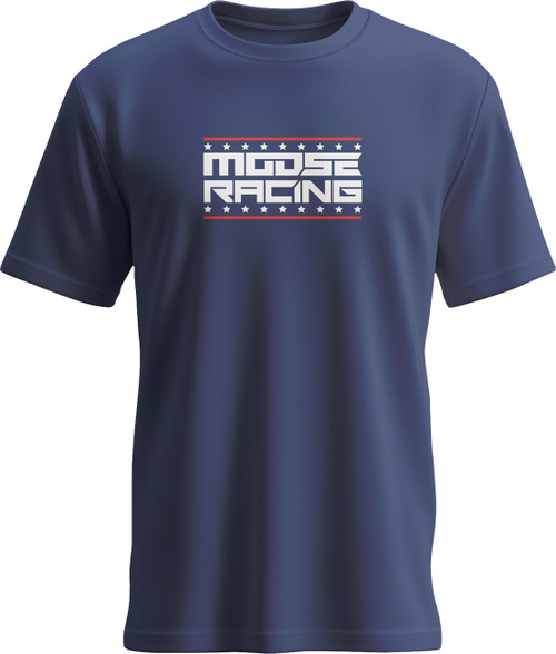Moose Offroad All-American T-Shirt - Navy - Small [303024418]