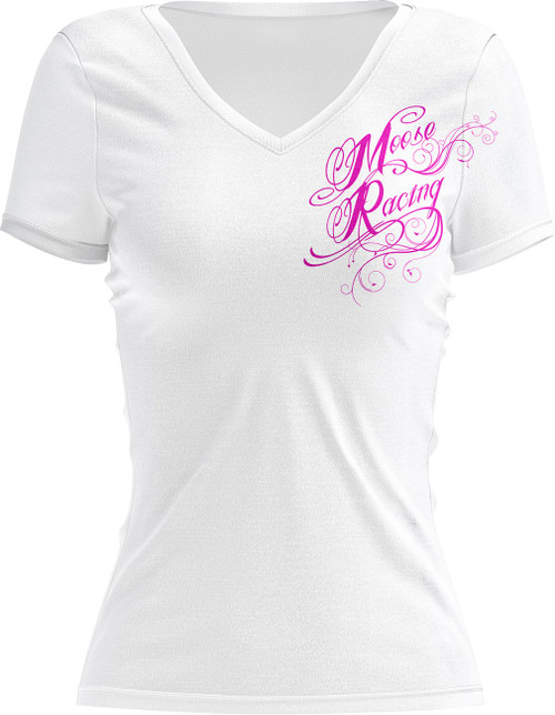 Moose Offroad Women's Flourish Script T-Shirt - Black - Large [30314286]