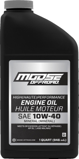 Moose Offroad Mineral Oil - 10W-40 - 1 US quart [219379]