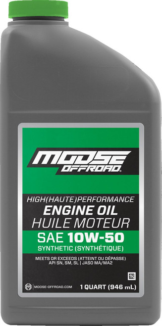 Moose Offroad Synthetic Engine Oil - 10W-50 - 1 US quart [219381]