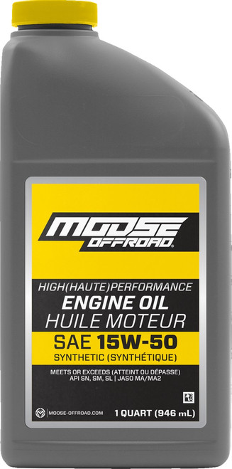 Moose Offroad Synthetic Engine Oil - 15W-50 - 1 US quart [219382]