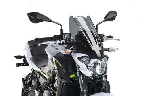 PUIG 9369F WINDSCREEN NAKED NEW GEN TOURING DARK SMOKE KAW