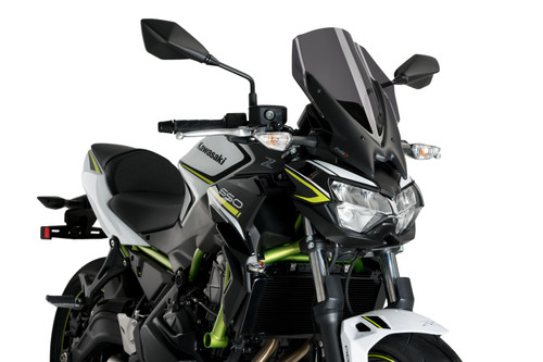 PUIG 3865F WINDSCREEN NAKED NEW GEN TOURING DARK SMOKE KAW