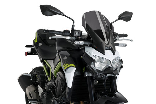 PUIG 3841F WINDSCREEN NAKED NEW GEN TOURING DARK SMOKE KAW