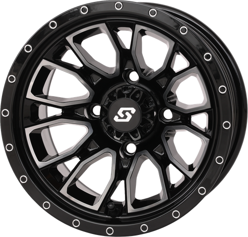 SEDONA 570-9105 FUSION WHEEL 12X7 2+5 4/110 GLOSS BLK/MACHINED