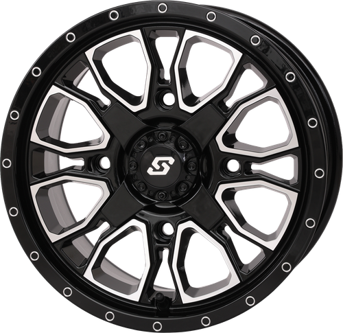 SEDONA 570-9106 FUSION DD WHEEL 14X7 5+2 4/137 & 4/156 GLOSS BLK/MACH