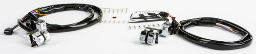 HARDDRIVE 370199 HBAR SWITCH KIT CHR/BLK LETTRS XL 07-13 FX 07-11 SOFTAIL