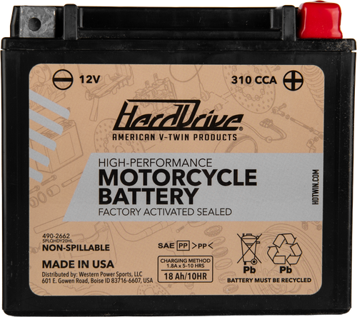 HARDDRIVE HRDM720BH HIGH PERFORM BATTERY YTX20HL CCA 310