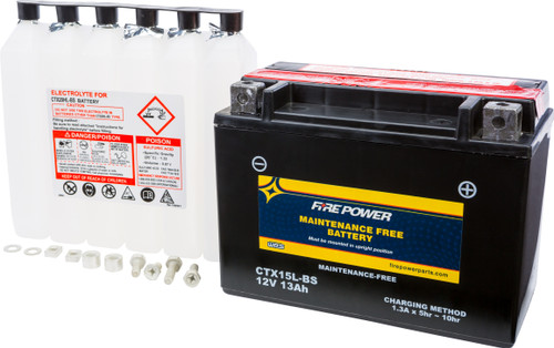 FIRE POWER CTX15L-BS BATTERY CTX15L-BS MAINTENANCE FREE