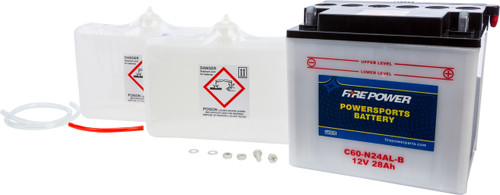 FIRE POWER C60-N24AL-B BATTERY W/ACID C60-N24AL-B 12V HEAVY DUTY