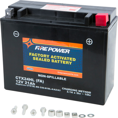 FIRE POWER CTX24HL-BS(FA) BATTERY CTX24HL/C50-N18L-A SEALED FACTORY ACTIVATED