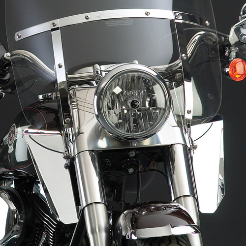 NATIONAL CYCLE N76606 SWITCHBLADE CHROME LOWERS CHROME HARDWARE