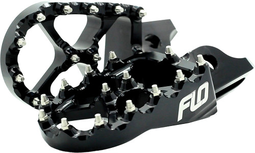 FLO MOTORSPORTS FPEG-792BLK PRO SERIES FOOT PEGS BLACK