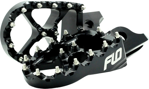 FLO MOTORSPORTS FPEG-793-2BLK PRO SERIES FOOT PEGS BLACK