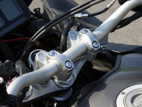HELIBARS HR09109 HANDLEBAR RISERS SILVER YAM