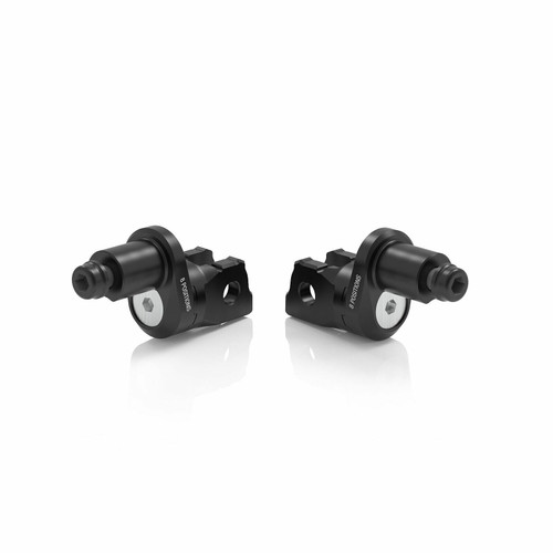 RIZOMA PE814B ECCESNTRIC FOOTPEG MOUNT KIT RIDER ADJUST BLACK PR