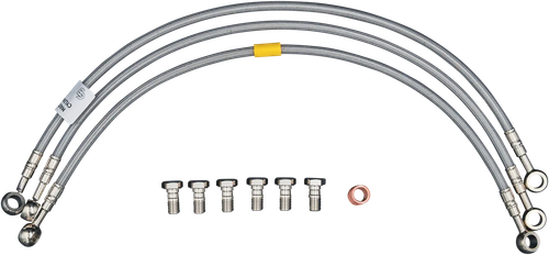 GBRAKES FK003D717-3 2 LINE FRONT BRAKELINE KIT