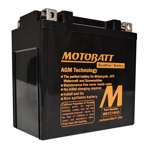 MOTOBATT MBYZ16HD BATTERY MBYZ16HD SEALED FACTORY ACTIVATED