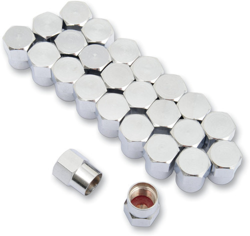 K&L Supply Valve Stem Cap - Chrome - 25 Pack [328196]