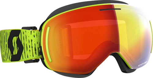 SCOTT LCG EVO Snow Cross Goggle - Yellow - Enhancer Red Chrome Lens [2728450005312]