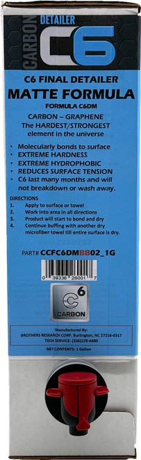 CYCLE CARE FORMULAS C6 Matte Detailer - Bag in Box - 1 U.S. Gal. [CCFC6MBB02_1G]