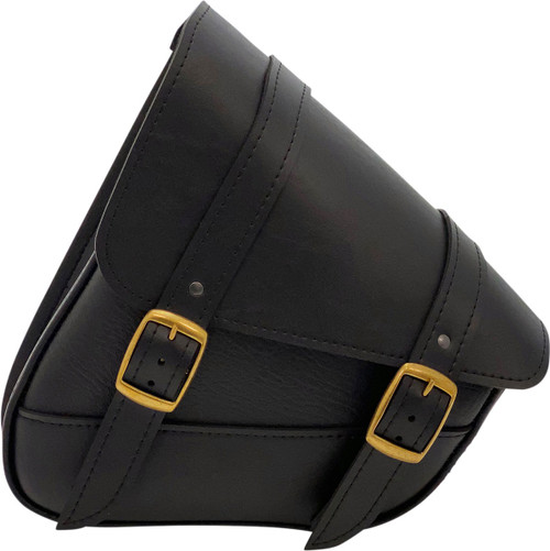 WILLIE & MAX LUGGAGE Softail Swing Arm Bag - Black - Triangulated [5977608]
