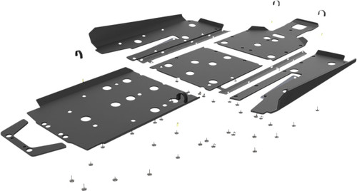 seizmik Skid Plate - 2 Seat - Polaris - RZR - Turbo [7610166KIT]
