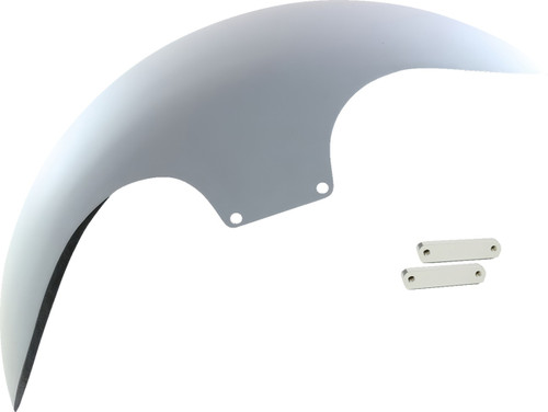 PAUL YAFFE BAGGER NATION Cafe Front Fender - 19" - Chrome Adaptors [PYO:CAFE1914LCC]