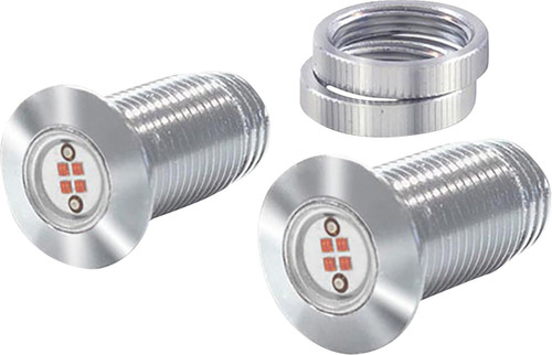 PAUL YAFFE BAGGER NATION Lightning Bolts Kit - Run/Brake/Turn - Chrome [PYO:BBLBC]