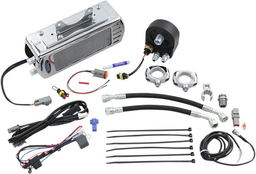 ULTRACOOL Side Mount Oil Cooler Kit - Chrome - Touring [SMT2C]