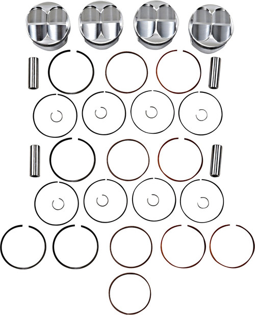 JE Pistons Piston Kit - 81.00 mm - 10.5:1 CR - Honda [153766]