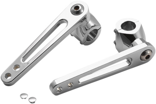 RIVCO PRODUCTS Adjustable Highway Peg Mounts - 1" - Chrome [GL18004]