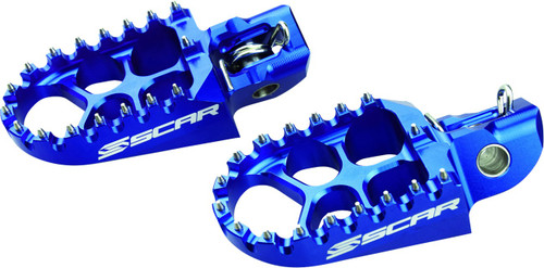 SCAR RACING Evolution Foot Pegs - Blue - Husqvarna/KTM/Gas Gas [S5511B]