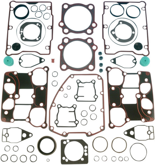 JAMES GASKET Motor Gasket Kit - .036" Metal Head Gaskets with Silicone Rocker Gaskets - 88" - '99-'04 Twin Cam [JGI1705399X]