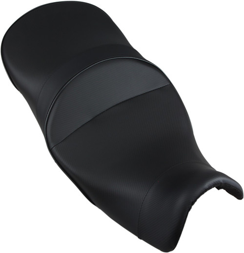 SARGENT World Sport™ Performance Seat - Black - Carbon FX - Low - V-Strom 650 '12-'16 [WS64119]