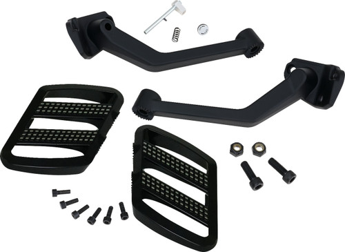 SHOW CHROME Combat Boards - Passenger - Black w/ Contrast Cut - Ryker '19-'24 [41428]