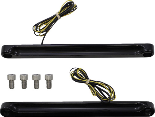 alloy art LED Front Signal Light - FLSTF - Black/Smoke [FDH2]